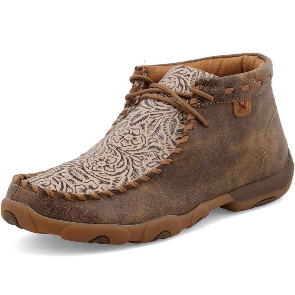 Twisted X Chukka Tooled Driving Moccasins